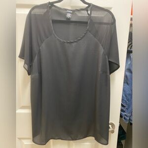 Torrid Blouse in Black w/ tiny gold specs
